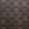 TEGOLA Střešní šindel ECO ROOF Hexagonal 239 BROWN - hnědá, cena za m2